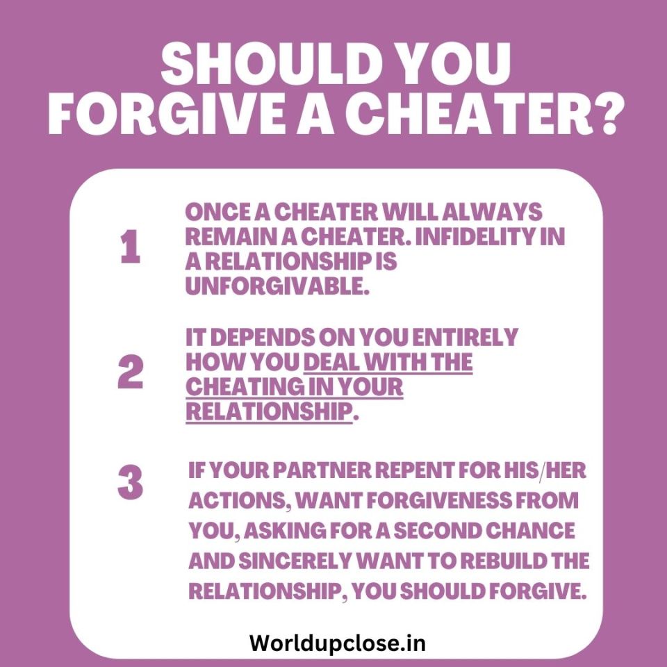 Should you forgive a cheater? (infographic)